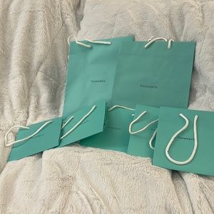 Tiffany & Co Authentic Shopping Bags - 6 total
